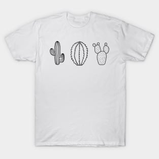 Cactus Line Drawing 3 T-Shirt